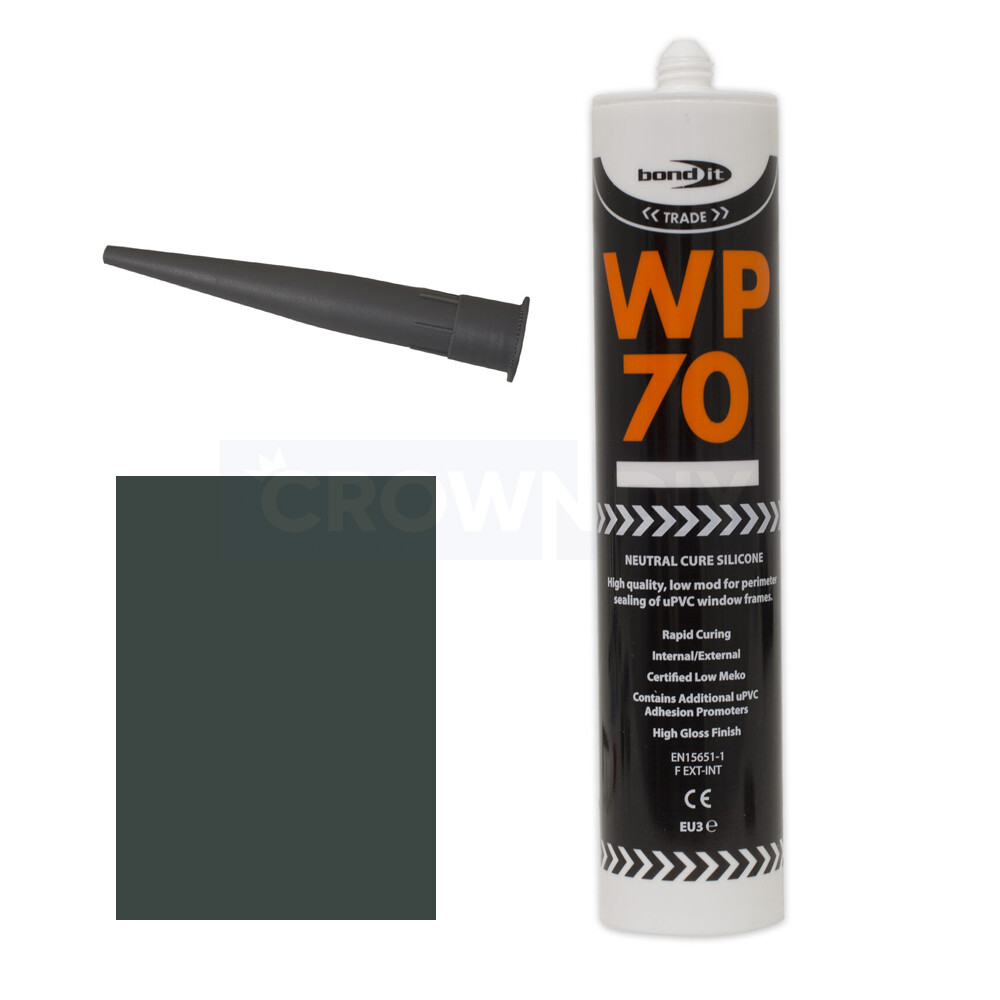 ANTHRACITE GREY WP70 Silicone Sealant General Purpose Low Modulus
