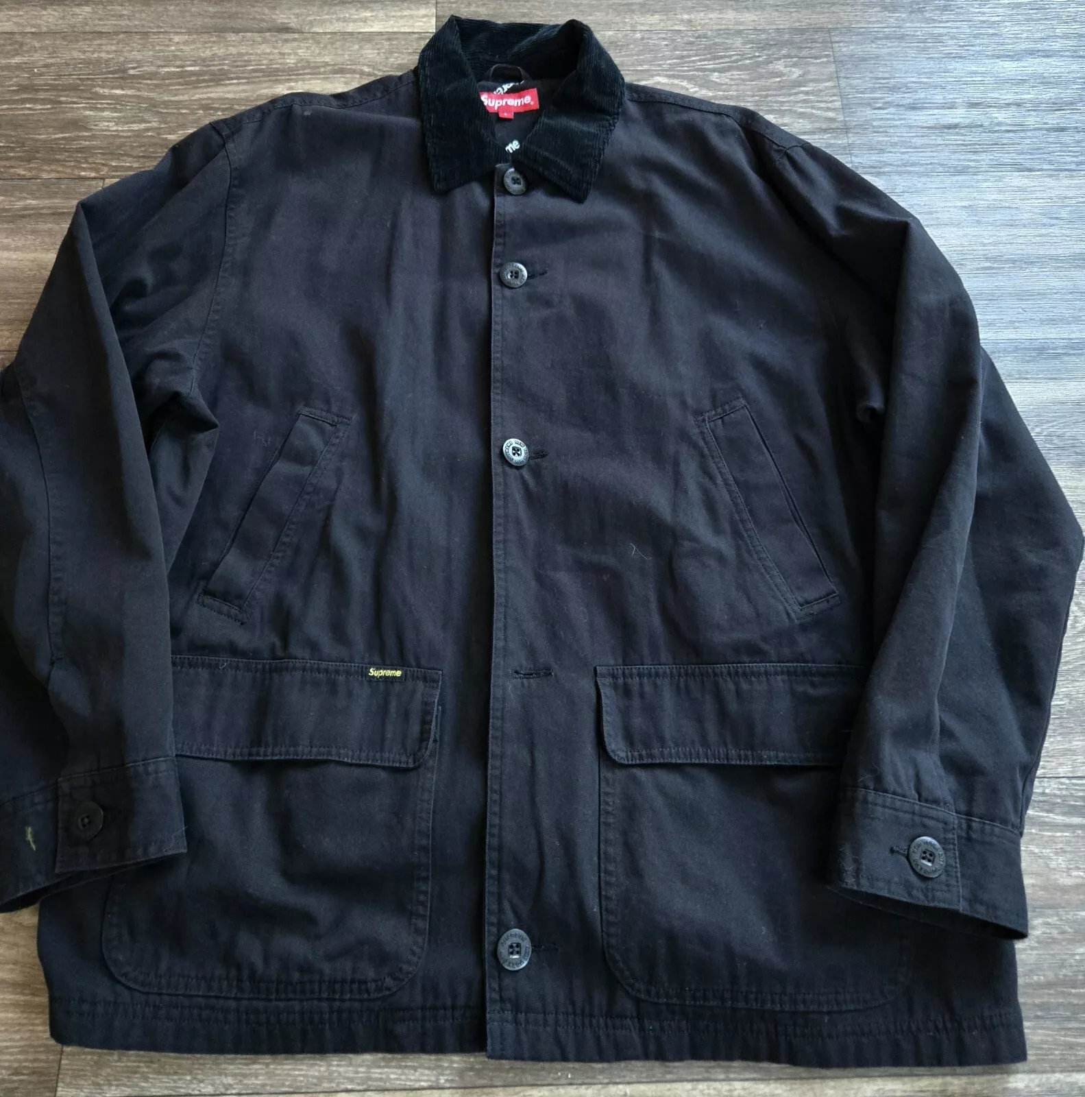 Veste manteau Supreme Barn noir homme taille L/S 21