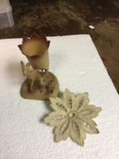 Decoration Plastic Fawn With Vase