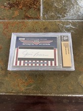 NFL Jim Brown 2010 Razor Sports Icons Cut Signature Card #26/41 Beckett Slab