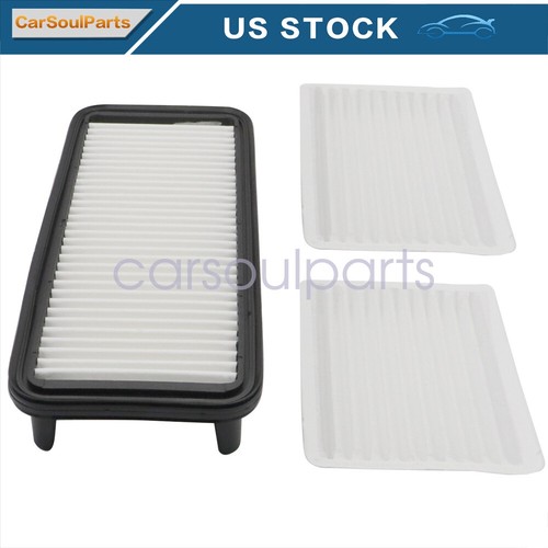 Soillar Cabin Air Filter Kit - Direct Fit Replacement For 6A671-75090, 014520-0804, T1855-71600, 3-Piece Set, 1-Year Warranty