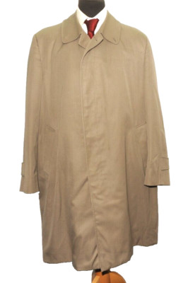 TOLLER VINTAGE AQUASCUTUM AQUA 5 WILLIAM MORLING MAC REGENMANTEL FÜR HERREN GRÖSSE 46'' R
