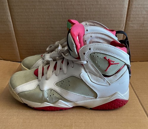Nike Air Jordan 7 Retro liebres BG tamaño 6Y 304774-125 Rojo Blanco Plata |  eBay
