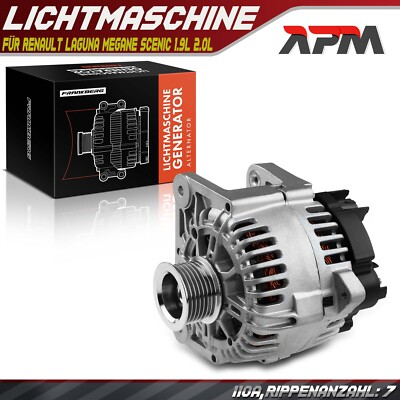 Lichtmaschine Generator 110A für Renault Laguna II Megane I II Scénic 1.9L 2.0L