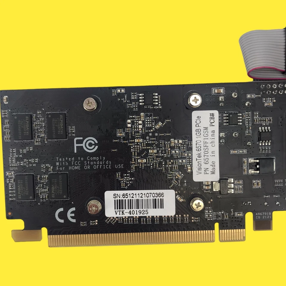 FOR PARTS! VisionTek Radeon 6570 1GB DVI I HDMI VGA Graphics Card # 322 Z65/B72 - Image 2 of 4