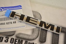 2009 2010 Dodge Challenger Hemi Black And Chrome Nameplate Emblem Oem New