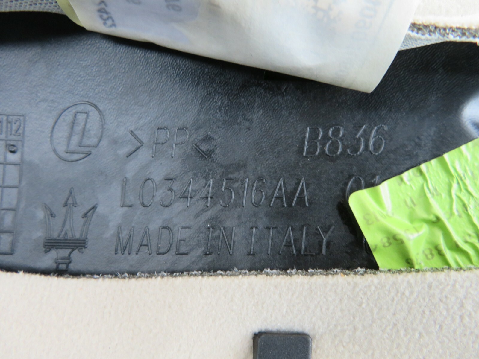 2014-2017 MASERATI GHIBLI REAR UPPER SECOND ROW 2ND SEAT CUSHION LEATHER OEM