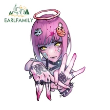 EARLFAMILY 5.1" Makima Anime Car Sticker Bumper Storage Flask Motorcycle Decals