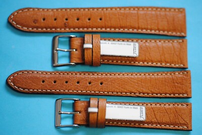 2. Wahl Uhrenarmband echt Strauss 15 16 17 18 19 20mm Made in Germny / 32