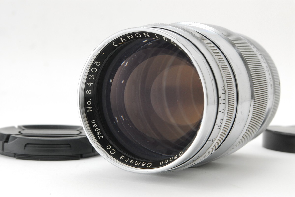 キヤノン Canon Lens 85mm F1.9 LTM ライカ L39 Canon 85mm f1.9 Lens LTM L39 Leica screw Mount From JAPAN W