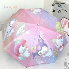 Kuromi My Melody Automatic Folding Umbrella for Rainy Sun