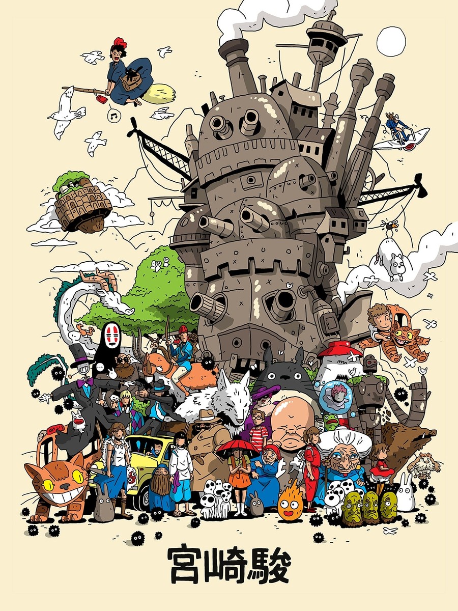 Hayao Miyazaki イラスト集 Hayao Miyazaki Tribute by Nick Stokes Ltd Edition x/ Print
