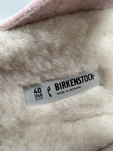 NUEVO Birkenstock Mujer Talla US 9 EU 40 Arizona Shearling Remache Rosa 1021156 - Imagen 5 de 6