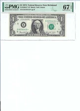 1974 $1 FRN FR1908-E* PMG 67 EPQ, Richmond * Note S/N E01791415*!!!