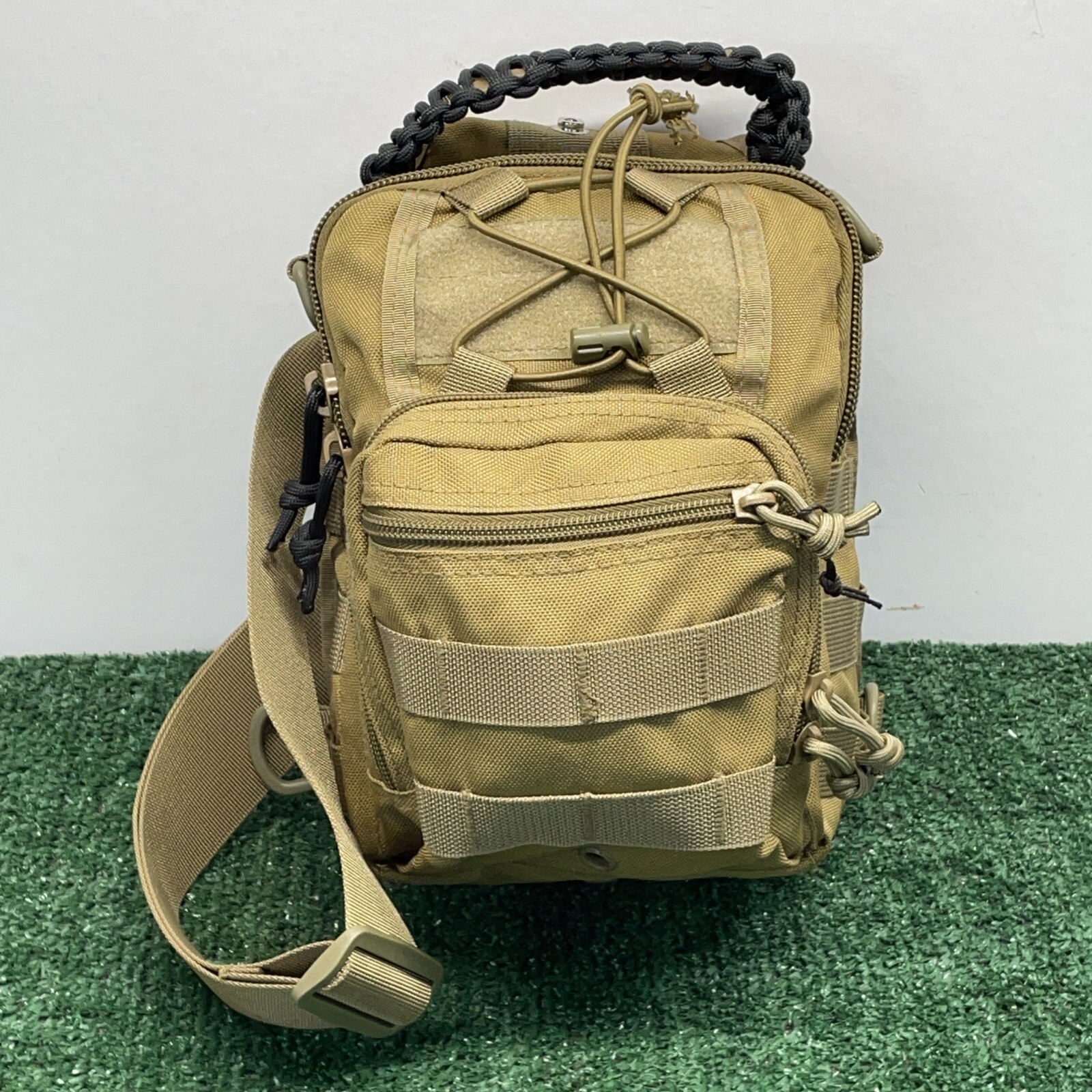 VISM Tan First Responders Utility Bag Tactical MOLLE Hiking Pack Crossbody