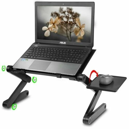Folding Laptop Bed Tray Table Portable Adjustable Study Lap Desk