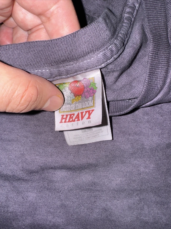 Camiseta Vintage Fruit Of The Loom Sea World Negra Grande 20x27 Foto 3 de 4