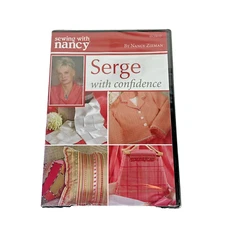 Serge With Confidence (Sewing With Nancy Series) with Nancy Zieman NEW SEALED