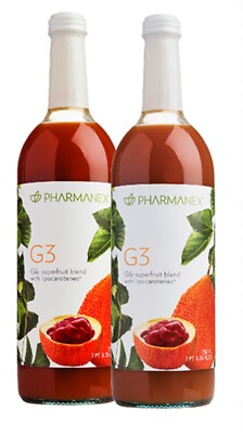Nu Skin Nuskin Pharmanex G3 Juice 2 Bottles. Boxed/Sealed.  Free Shipping.