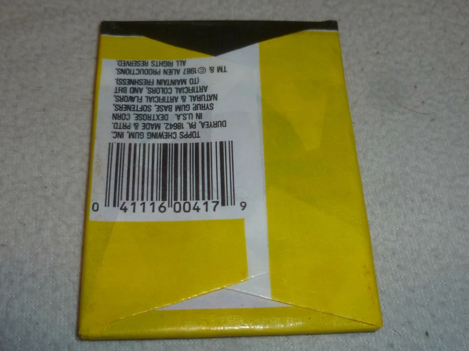 NOS NEW VINTAGE 1987 ALF ALIEN SHOW CARD STICKER WAX BOX PACK TOPPS ANDEA ELSON - Image 2 of 2