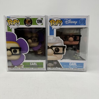 Funko POp DISNEY PIXAR UP!  CARL #59 + CARL #1096 (2 Pop Bundle)