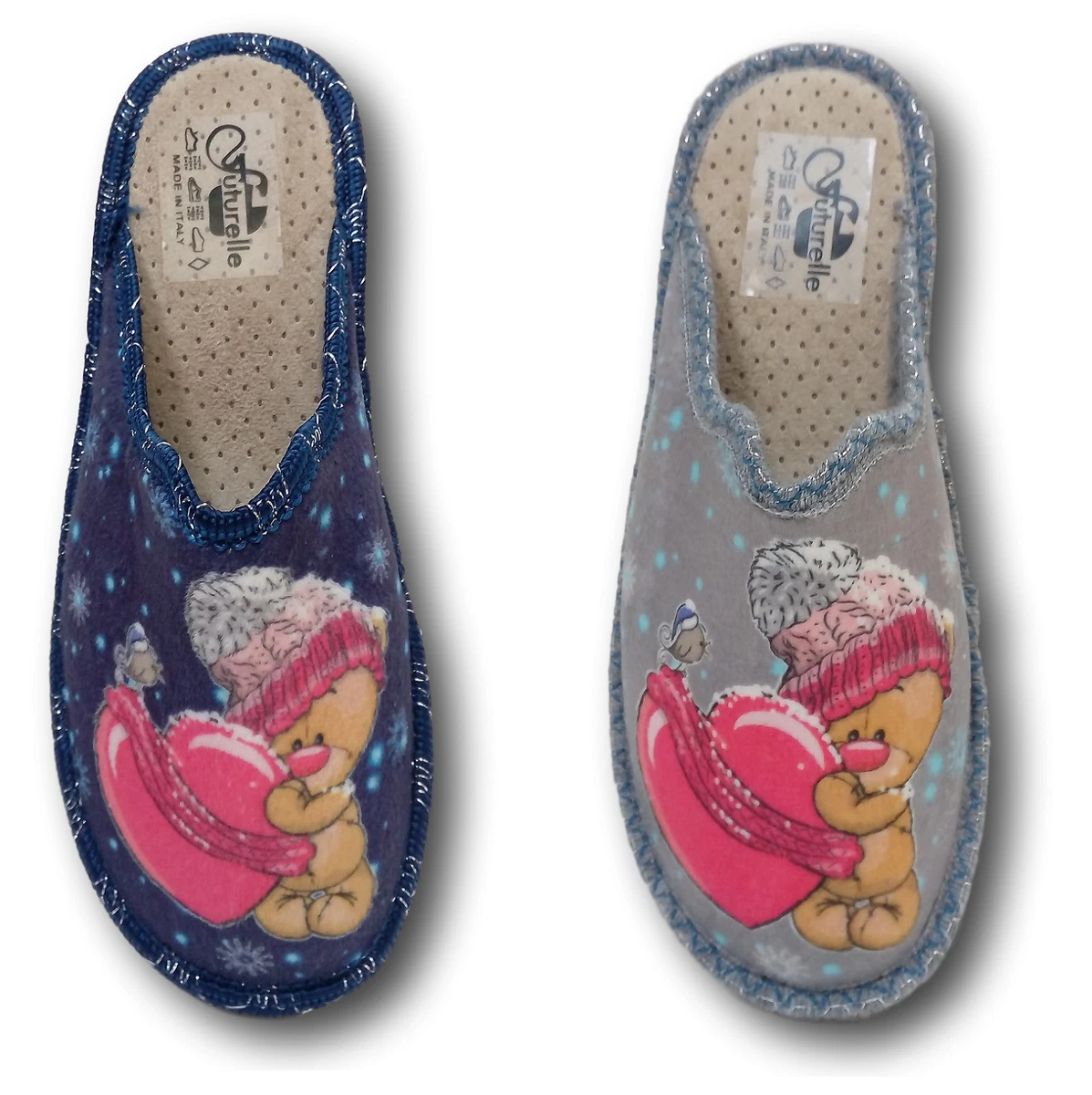 Ciabatte chiuse traspirante tessuto Pantofole Donna Sabot 728