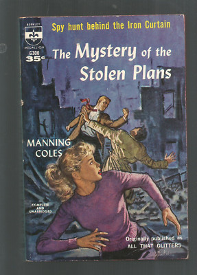 MANNING COLES ( PB) THE MYSTERY OF THE STOLEN PLANS  BERKLEY MEDALLION 1960