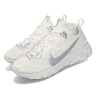 nike white and navy womens world cup react element 55 trainers