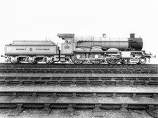 Caerphilly Castle At Swindon Works 1925 Great Western Railway 3 Train Old Photo