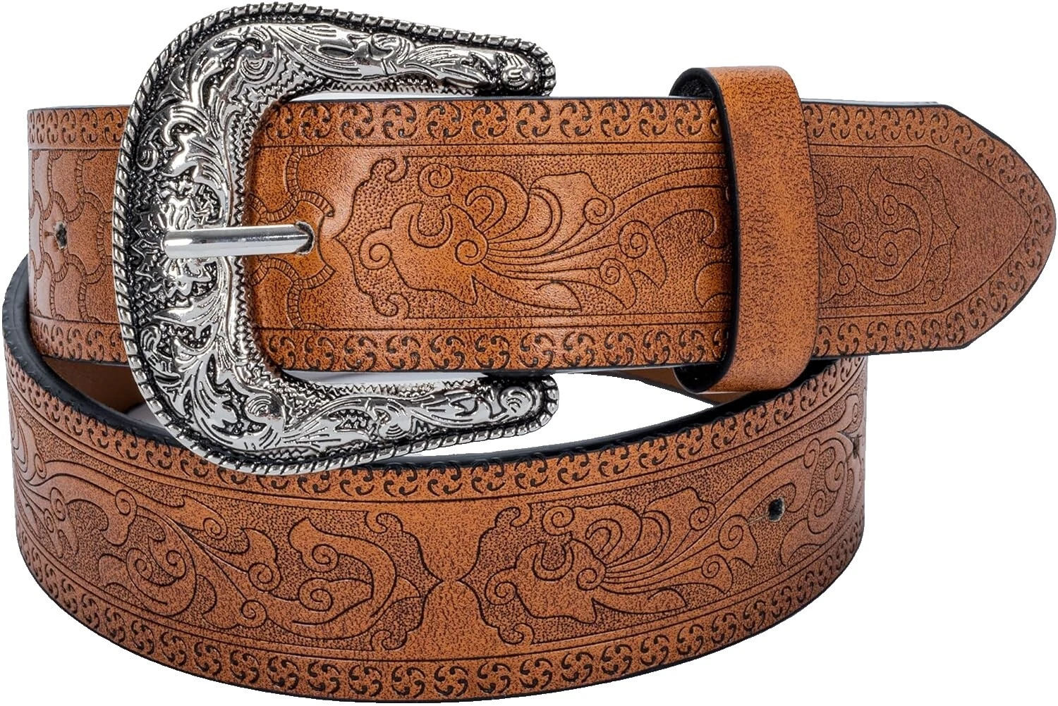 Leather Floral Belts for Women