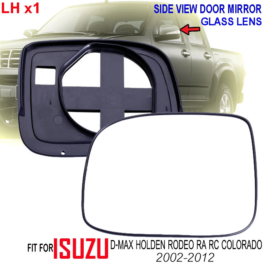 PARA ISUZU D-MAX HOLDEN RODEO RA COLORADO PUERTA ESPEJO CRISTAL LENTE IZQUIERDA 2002-20012 Foto 2 de 4