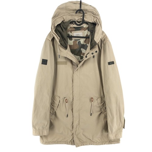CAMEL ACTIVE Giacca Parka Con Cappuccio Marrone Taglia EU 56 UK/US 46 - Foto 1 di 12