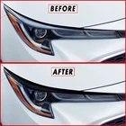 FOR 20-25 Toyota Corolla Headlight Eyelid GLOSS BLACK PreCut Vinyl Overlays