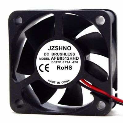 JZSHNO AFB0512HHD 5020 DC12V 0.21A 5CM 2-Wire Silent Cooling Fan