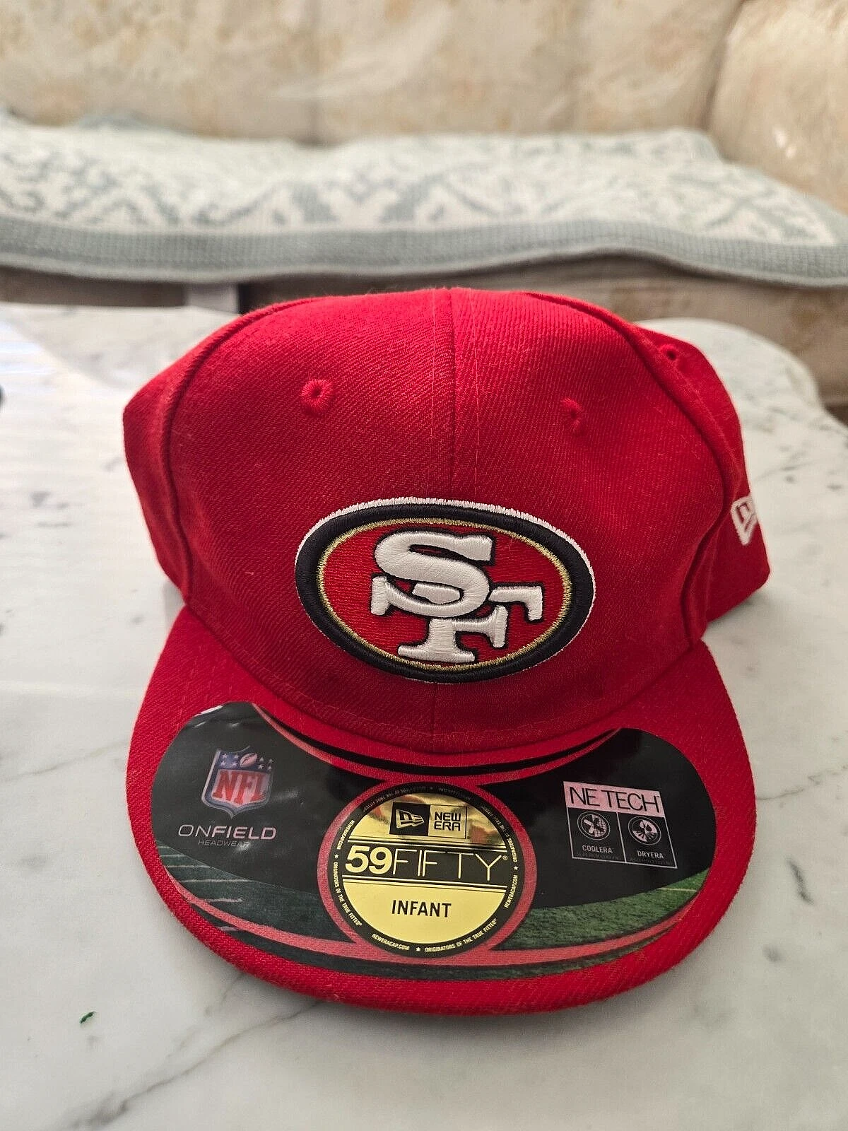 NEW ERA 59FIFTY RED SAN FRANCISCO 49ERS BASEBALL HAT INFANT FITTED SIZE 6 NEW
