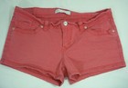 Women's LEVI'S Pink Distressed Hemmed Short Shorts Size W 31