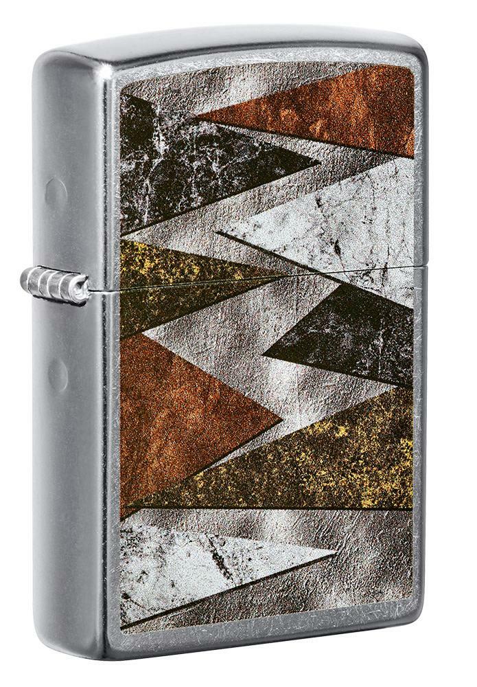 Zippo Windproof Lighter With Geometric Pattern Design, 49669, New