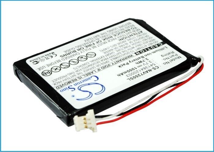 Battery for Navigon  72 Easy, 72 Plus Live   541384120003, GTC39110BL08554, JS54