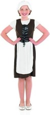 Kids Tudor Girl Costume Cheap Historical Poor Maid Servant Fancy Dress Book Week