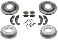 for 01-05 Grand Vitara Frt Brake Disc Rotors Pads Brake Drums Shoes Springs 7pc