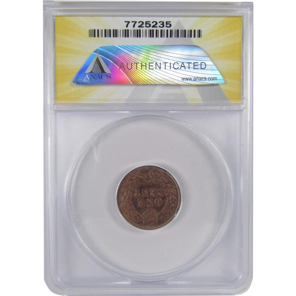 1878 Indian Head Cent MS 60 BN ANACS Penny Uncirculated SKU:I17844 - Image 2 of 4