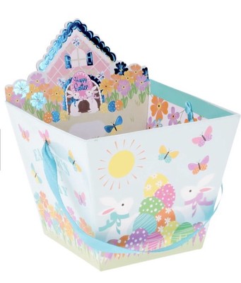 Paper Glittery Easter Bucket