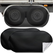 RV Tire Covers Dual Axle Wheel Covers Waterproof Anti-UV
