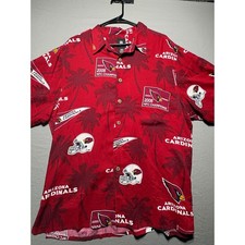 NFL Arizona Cardinals 2008 NFC Champions Hawaiian Shirt Mens XL Rayon