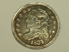 1834 Capped Bust Half Dime   VG       SN7245
