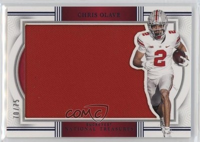 2024 National Treasures Collegiate Silhouettes Blue 70/75 Chris Olave 1p4b