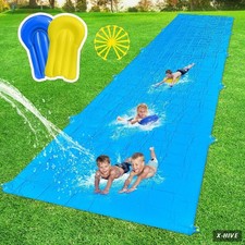 Lawn Water Slides Slip Slide 40FT Giant Kids Backyard Heavy Duty Adults Summer 2
