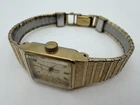 Vintage Seiko Tank Watch 1104-1070R 12K Gold Filled Mechanical Manual Wind Works