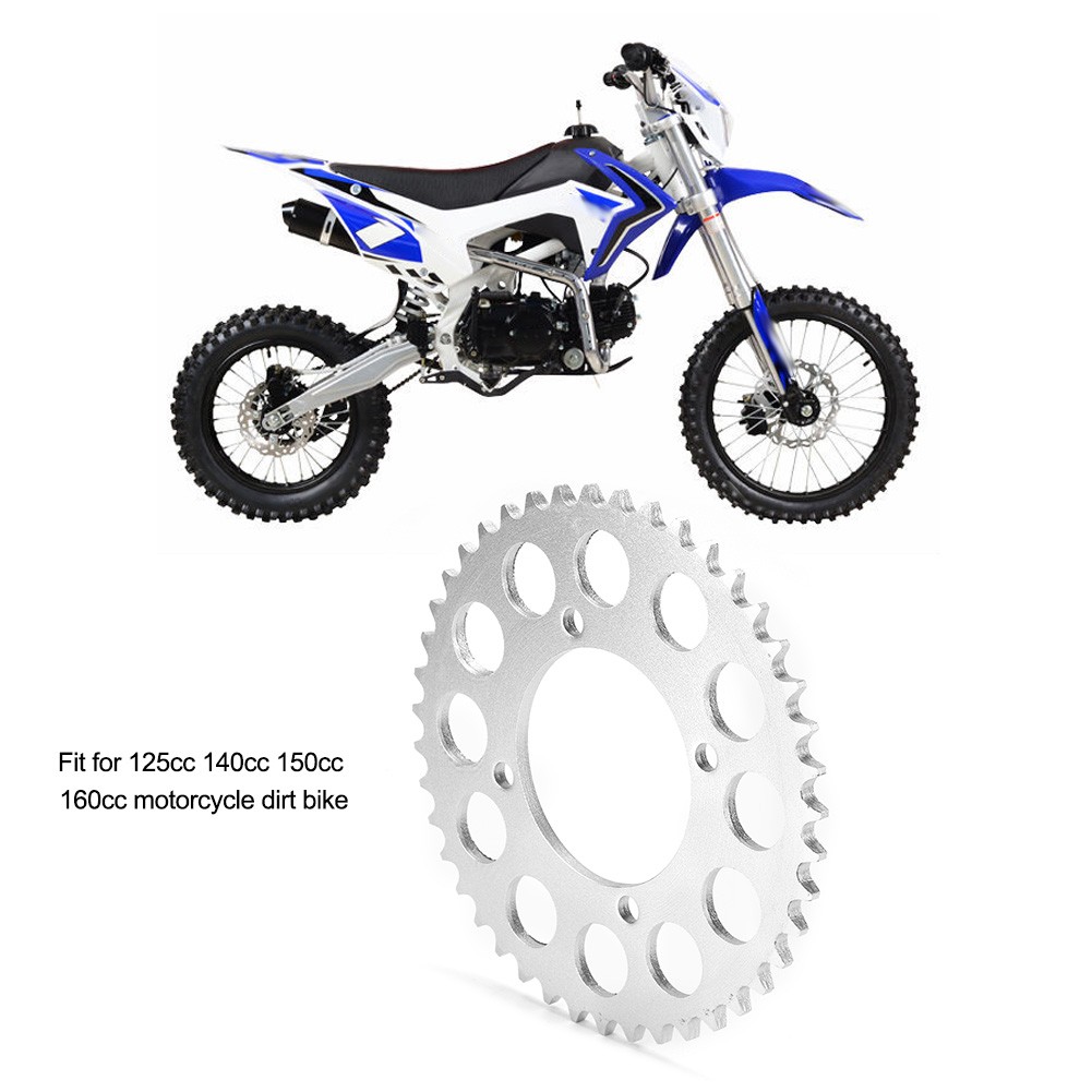 420 Chain 43 Tooth Rear Sprocket For 125cc 140cc 150cc 160cc Motorcycle Dirt