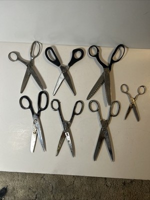 LOT OF 7 QUALITY Made Vintage Scissors-Clauss, Wiss Griffin, Etc
